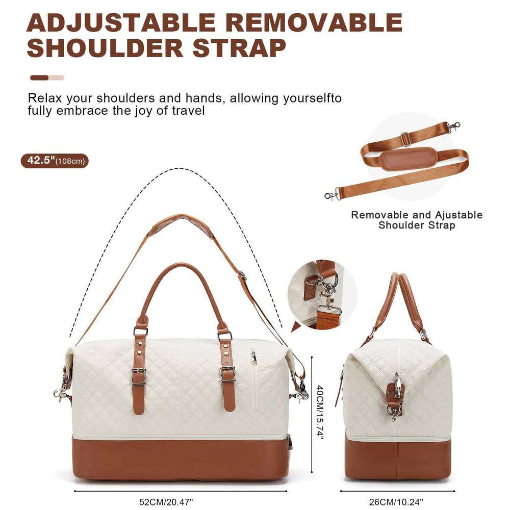 Weekender Bags Women, Large Overnight Weekend Duffel Bag, Waterproof Carry on Lage Bag for Travel Business Gym