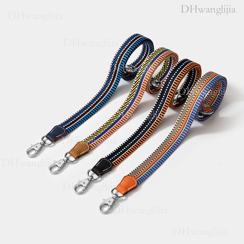 DH Luggage Accessories Feng H Home Color-Block Webbing Thin Kelly Evelyne Single Shoulder Crossbody Bag Replacement Strap