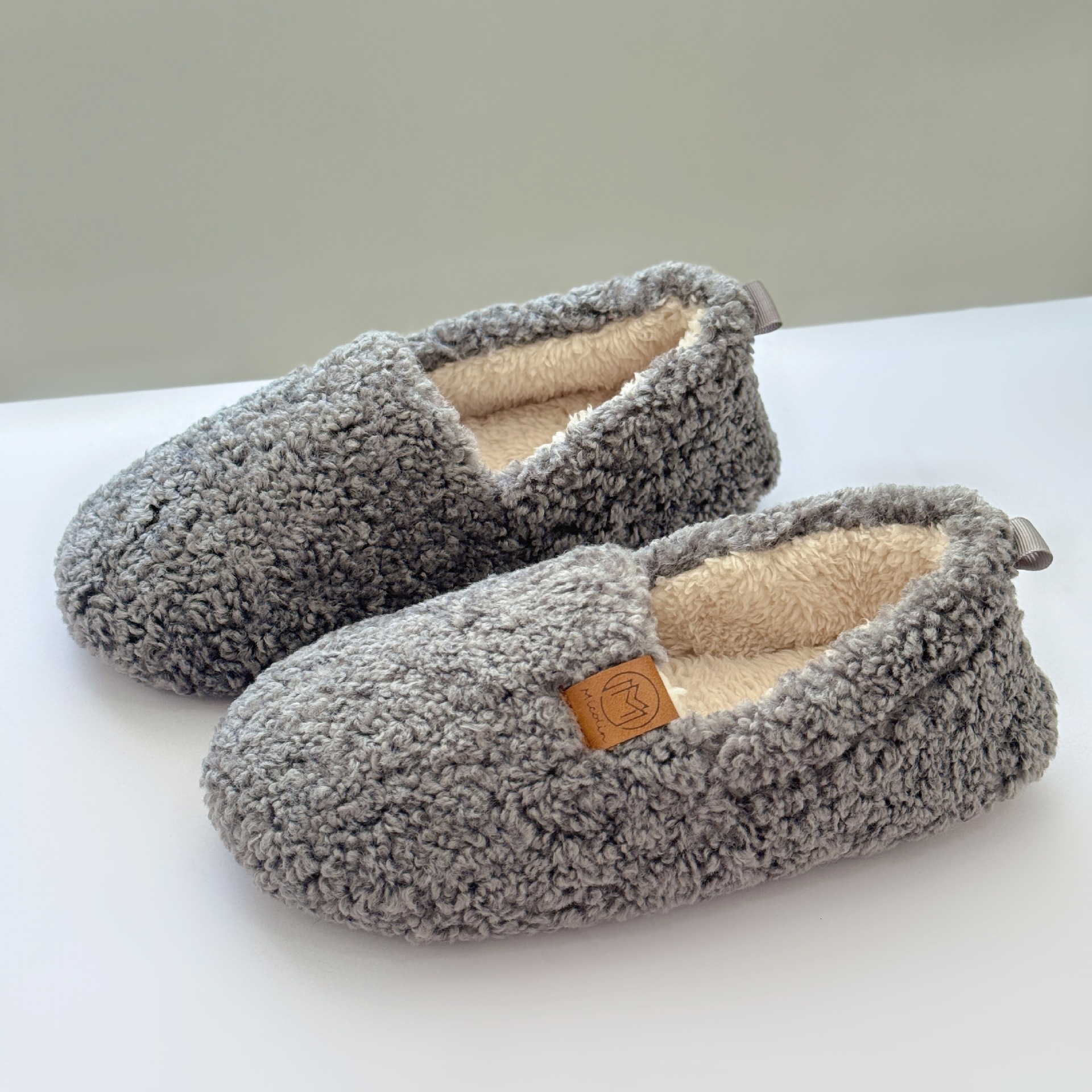 Memory Foam Warm Feet Thickened Fleece Adult Winter Cotton Slippers Maternity Shoes ddmymarket