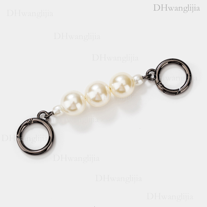 DH Luggage Accessories New Style Wind Hanging Decoration Single Shoulder Crossbody Personality Round Buckle Pearl Extension Trendy Chain Bag Strap