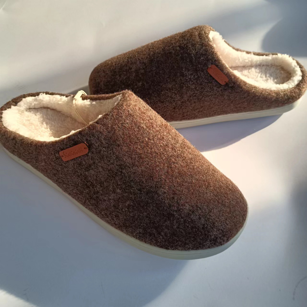 Felt Couple Style Anti-Collapse Strong Home Cotton Slippers ddmymarket