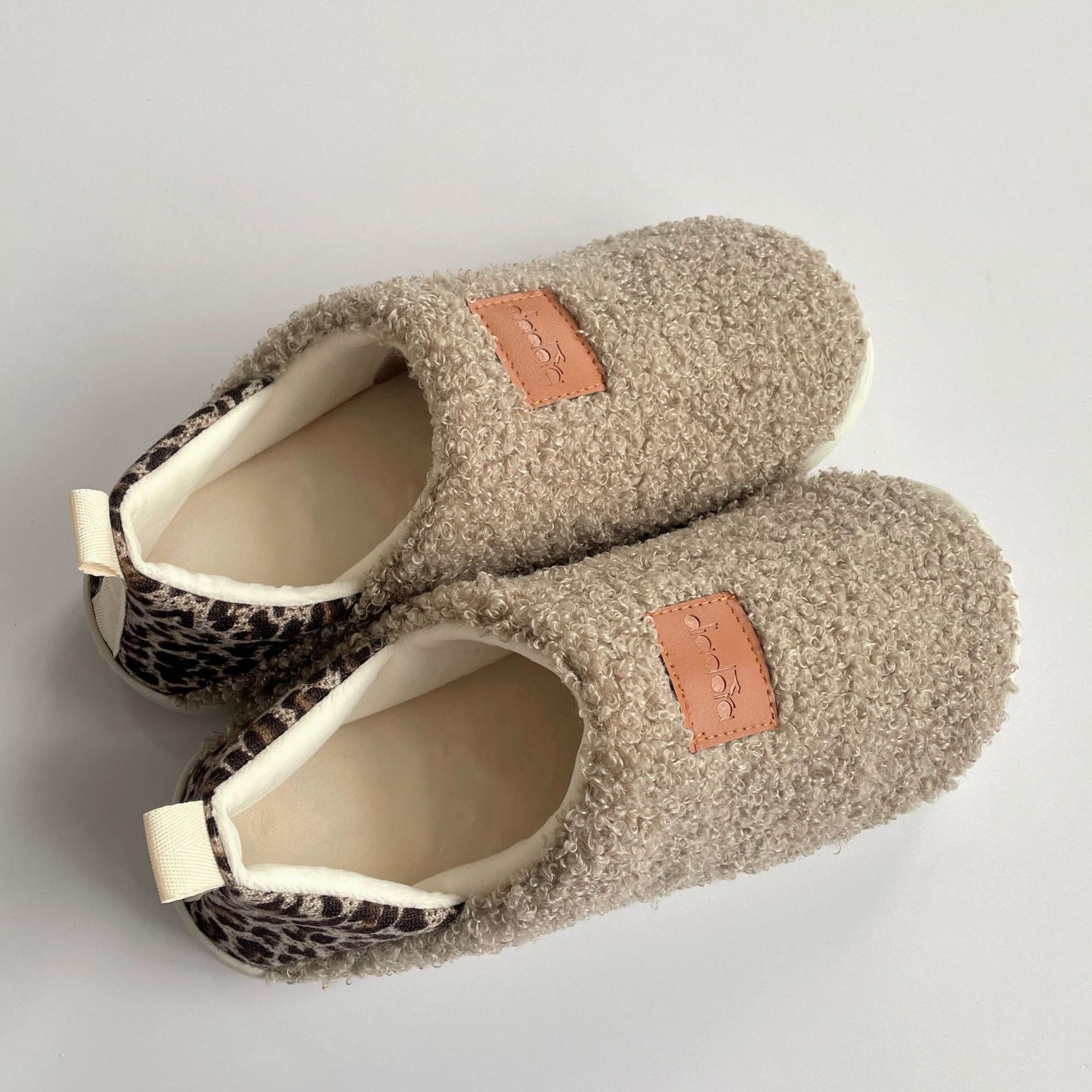 Autumn Winter Teddy Fleece Four Seasons Indoor and Outdoor Dual-Wear Maternity Cotton Elderly Shoes Men's Slippers ddmymarket