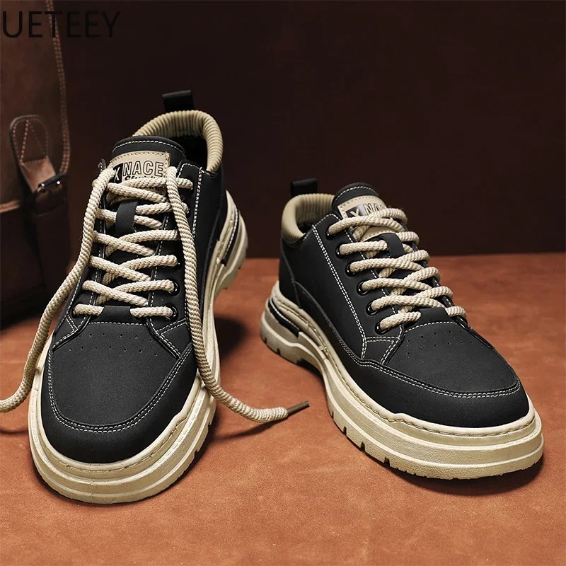 Trendsetting Mens Weatherproof Sneakers Perfect Everyday Outdoor Shoes Booties for Men Winter Boots Safety Shoe Man Trendy All-match