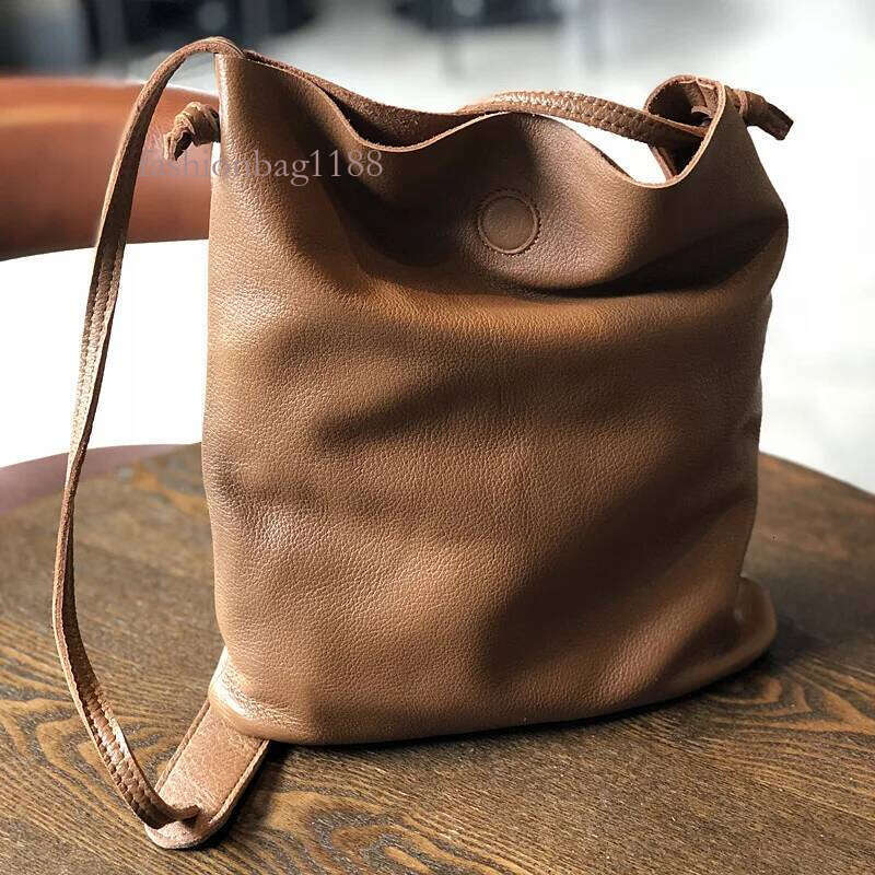 Johnature Simple Nature Soft Cowhide Women Bag 2025 New Genuine Leather Large Capacity Solid Color Shoulder & Crossbody Bags
