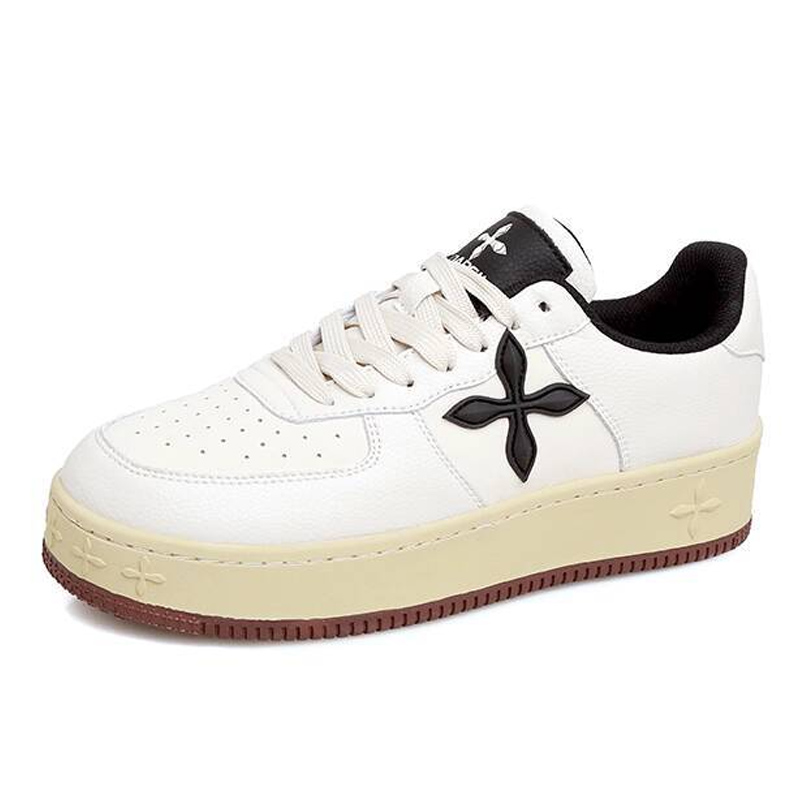 DARSII Sneakers Autumn Breathable Thick Sole Genuine Leather Height Increasing Women's Commuting Casual Shoes Men's Trendy Versatile