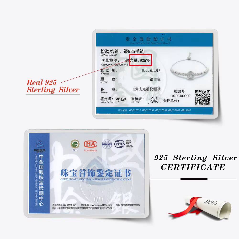 RINNTIN SB75 High Quality Fashion Korean Jewellery 925 Sterling Silver Charm Adjustable Bracelet for Women