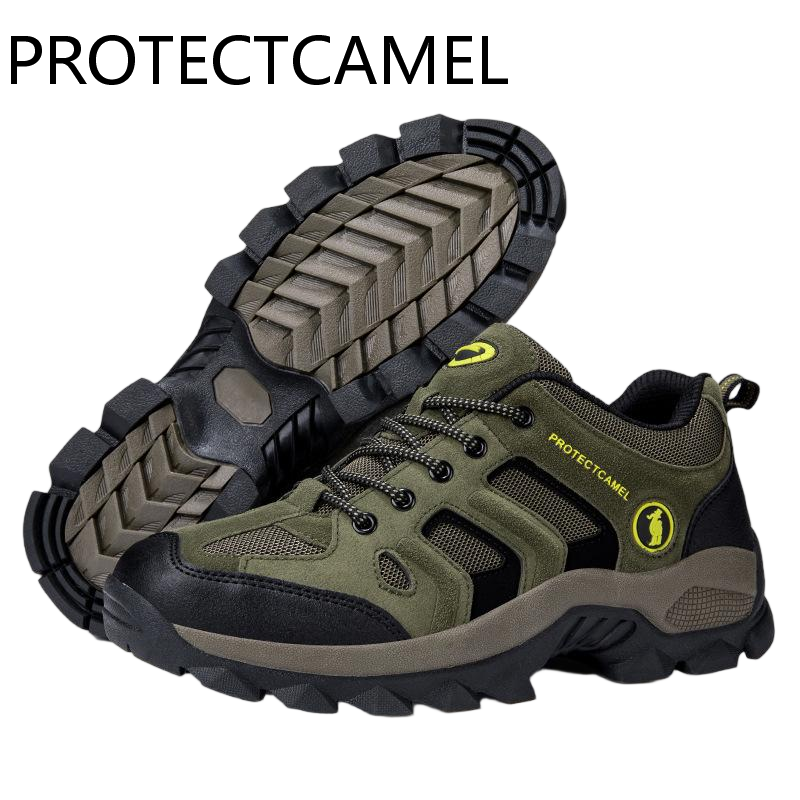 PROTECTECCAMEL New Designer Outdoor Sports Shoes Luxurious Anti Slip Travel Hiking Shoes Breathable Mesh Lightweight Wear-resistant Labor Protection S