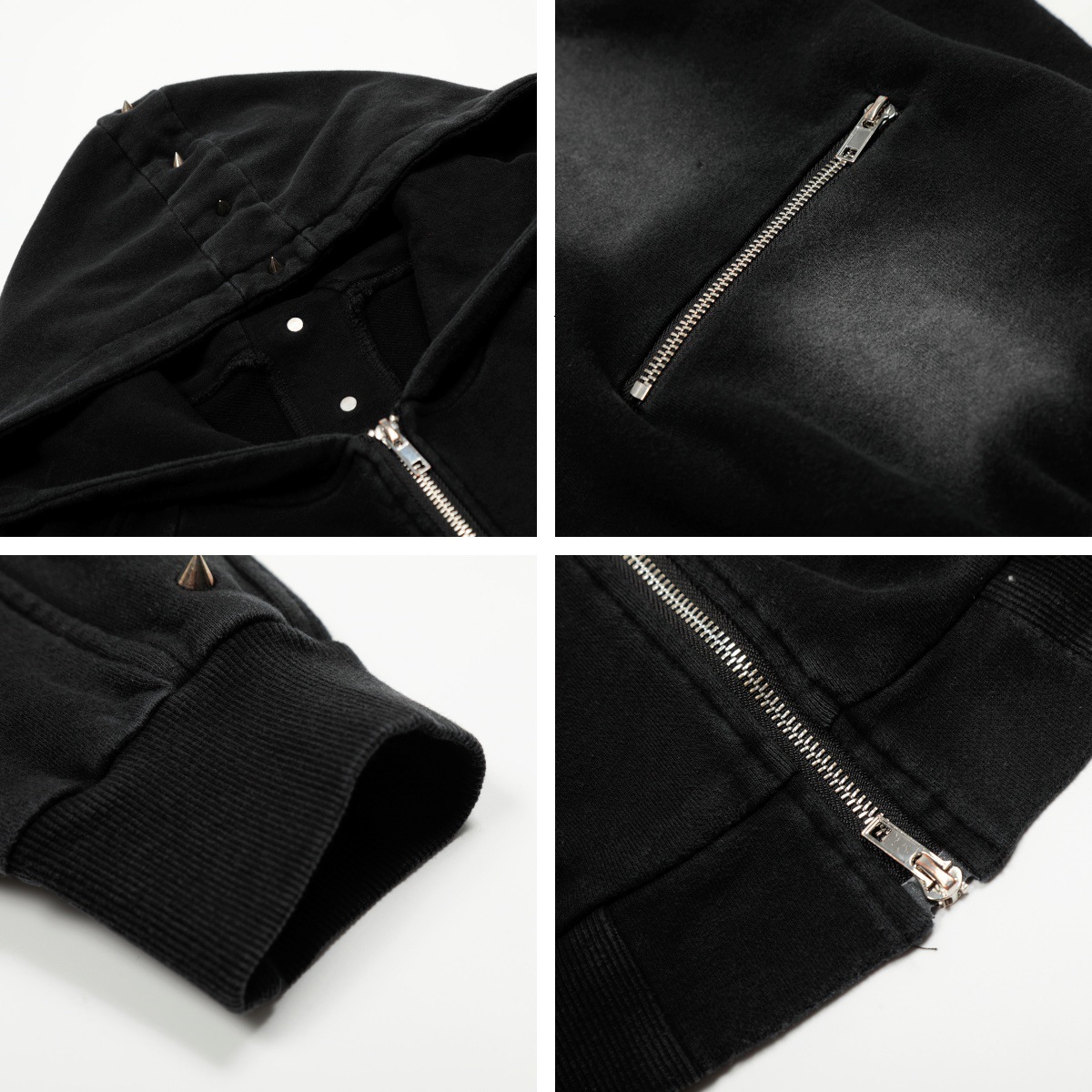 Designer Clothing Trendy Retro Luxury Hoodie Beaded Spray Horse Hooded Cardigan Sweatshirt Men's Trendy Brand Autumn New Couple Outfit Jacket