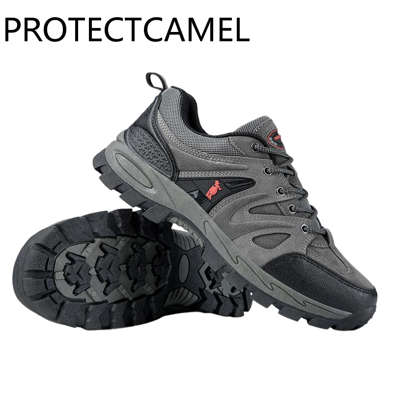 PROTECTECCAMEL New Designer Outdoor Sports Shoes Luxurious Anti Slip Travel Hiking Shoes Breathable Mesh Lightweight Wear-resistant Labor Protection S