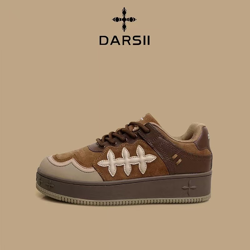 DARSII Designer Men's And Women's Casual Shoes Luxury Shoes Leather Breathable Anti-slip And Wear-resistant Shoes For Female Celebrities Aut
