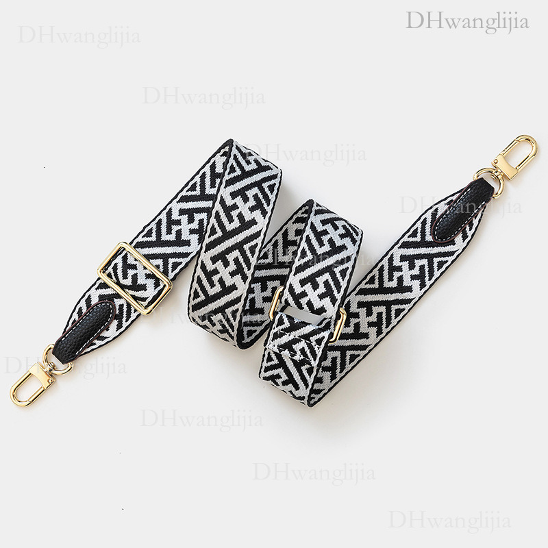 DH Luggage Accessories Live Broadcast Special Snowflake Pattern Adjustable Length Wide Windbox Single Shoulder Crossbody Bag Strap