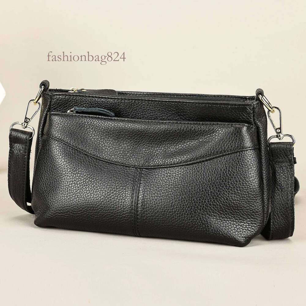 Genuine Leather Women's High Quality Women Crossbody Bag Trendy Designer Cowhide Female Shoulder Bags