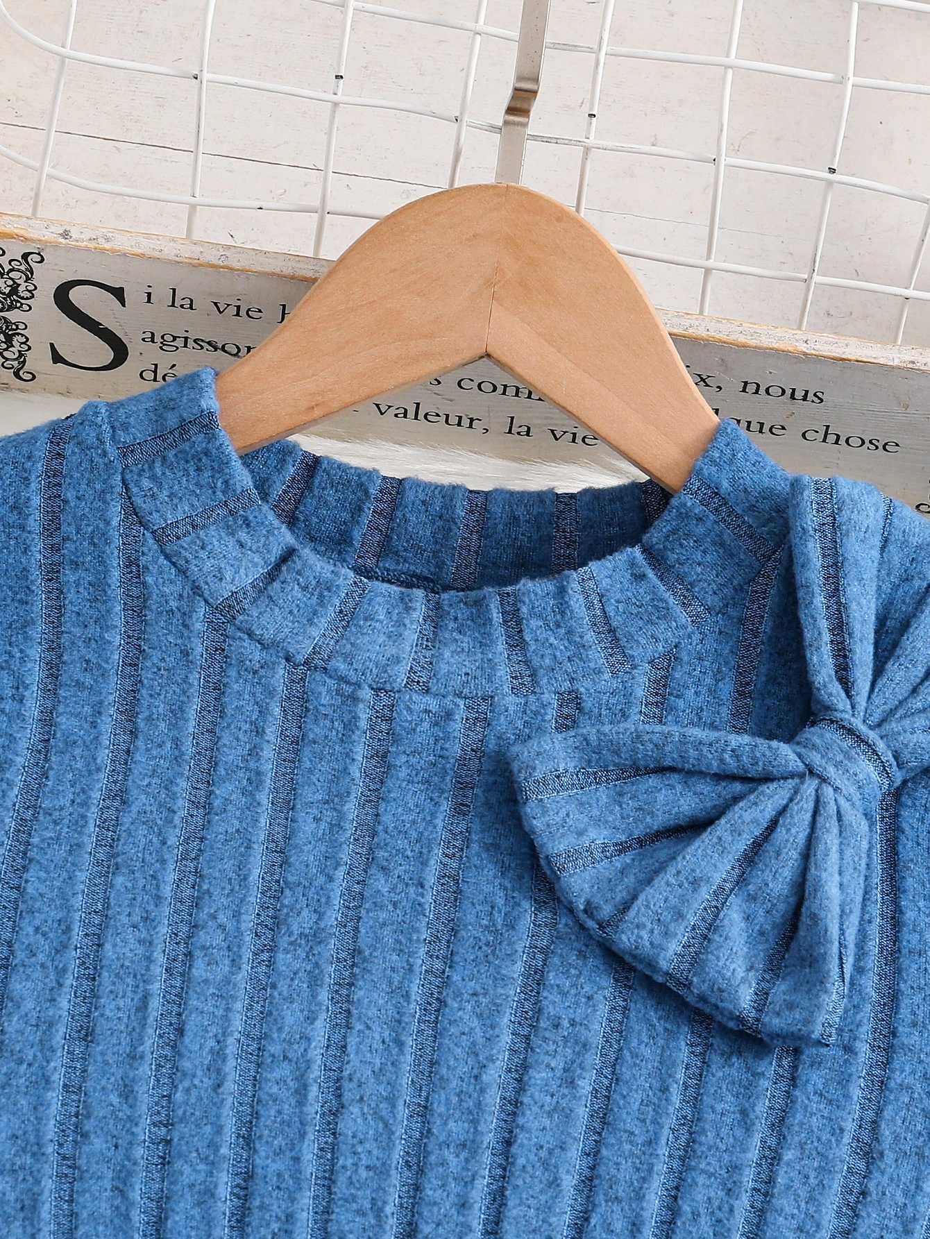 Autumn and Winter New Girls Casual Dress Solid Color Double Matching Printed Dress 812Y L250926TXPZ