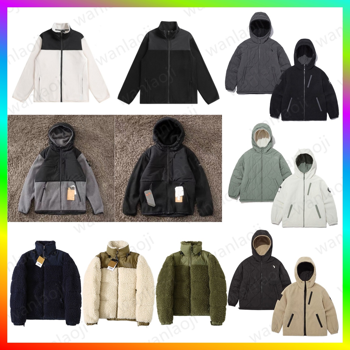 The Designer Men Women's Winter Jacket Puffer Sherpa Men Faux Shearling Outerwear Coats Female Suede Fur Outwear Coats