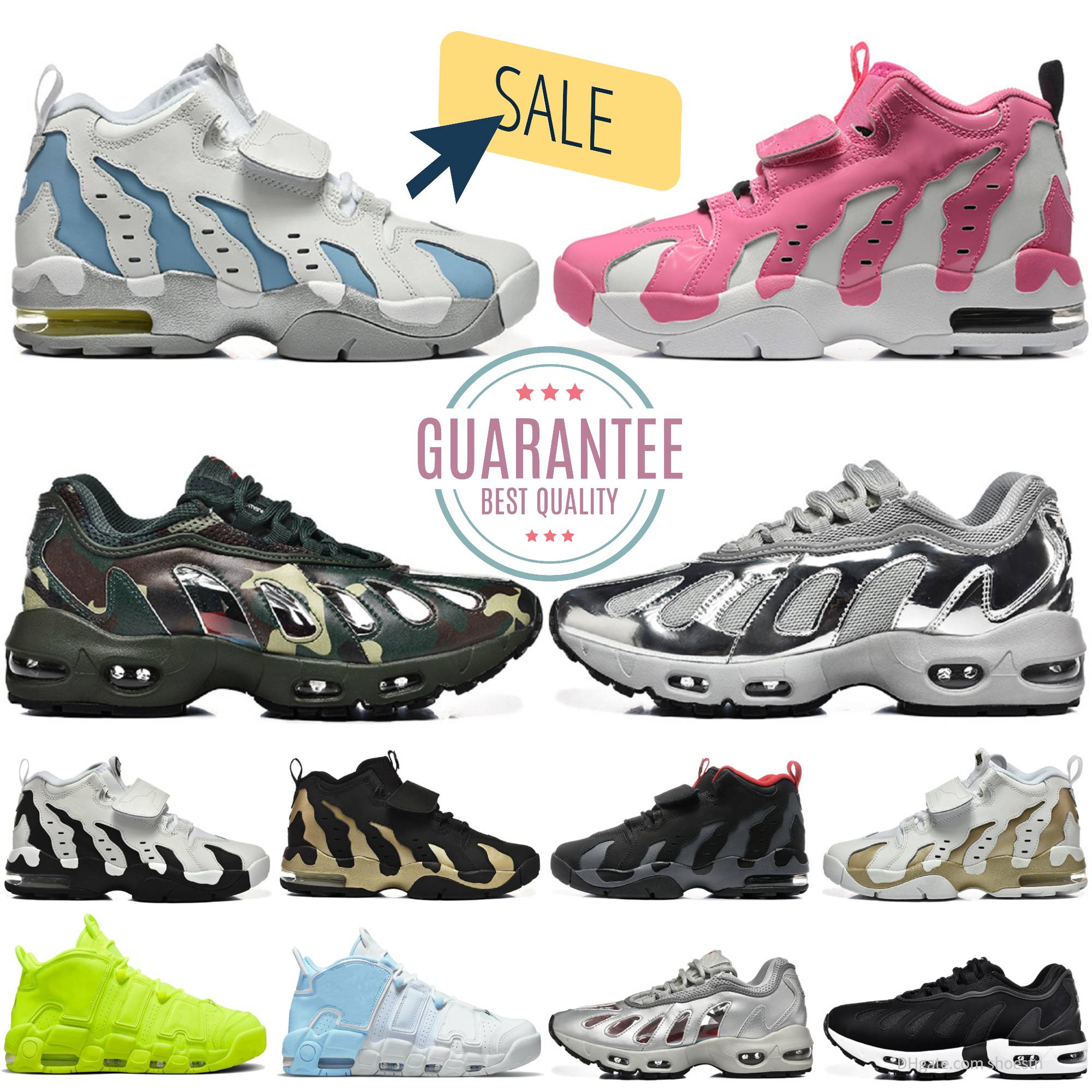 Designer Uptempos Running Shoes DT 96 Mens Women Sport Sneakers More White Black Vegas Gold Camo Silver Bullet Light Aqua Limestone Valerian Blue Trainers Sneakers