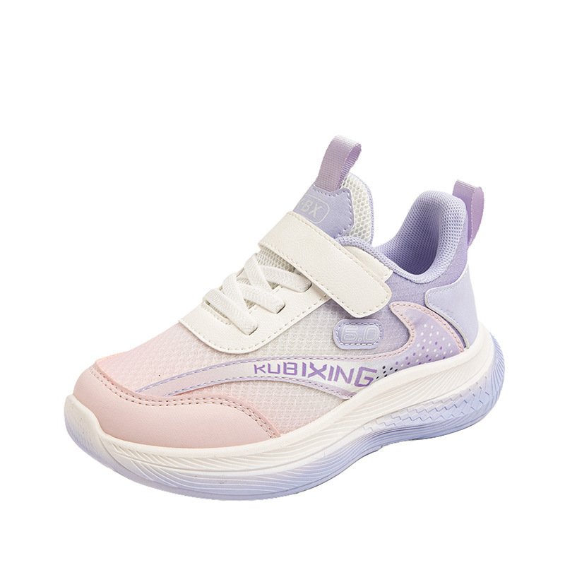 New children's trendy and versatile white women's shoes breathable children's shoes autumn and winter sports children's shoes mesh