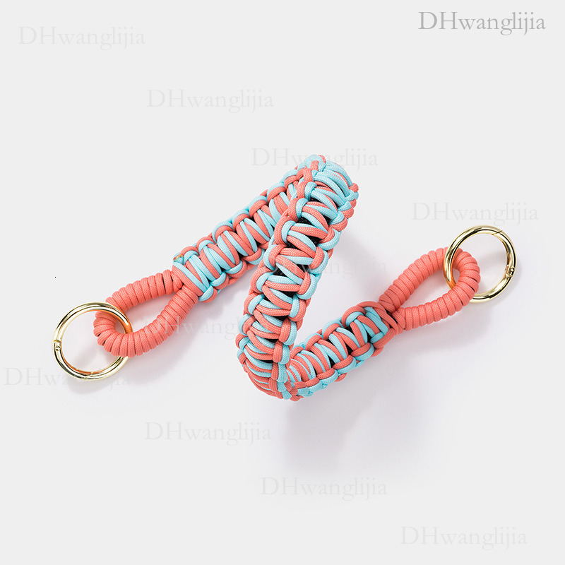 DH Luggage Accessories New Korean Fashion Color-Block Rope Woven Wide Large Hardware Round Buckle Bucket Single Shoulder Underarm Bag Universal Strap