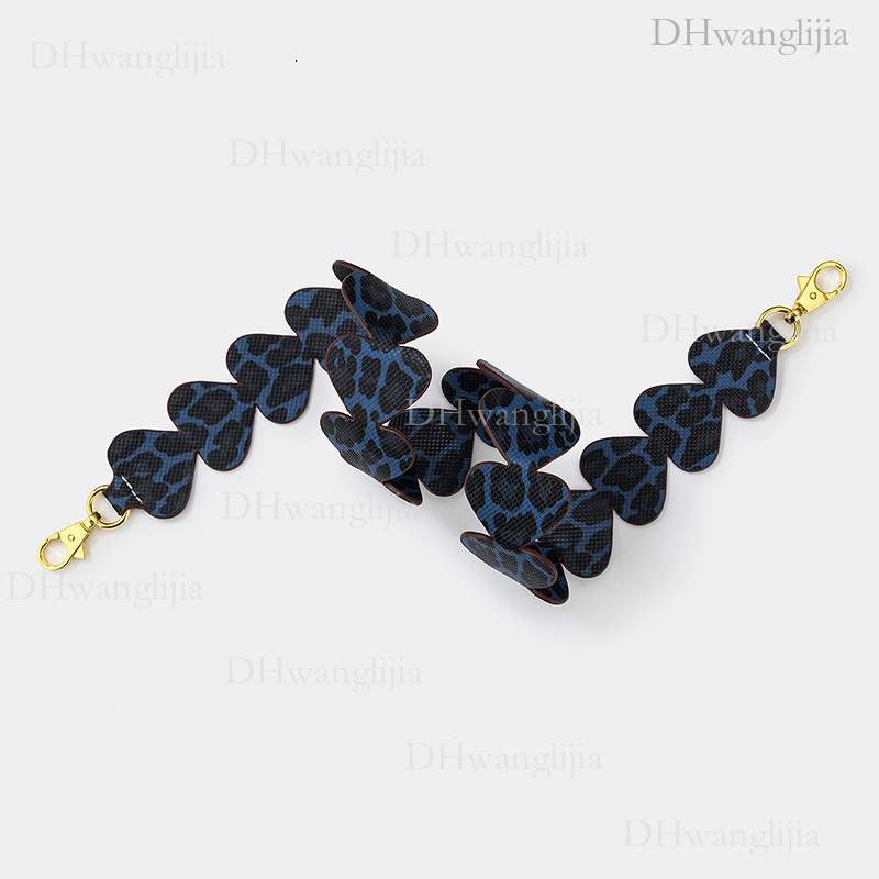 DH Luggage Accessories New Leopard Print Women's Bag Single Shoulder Wide Heart-Shaped Replacement Strap