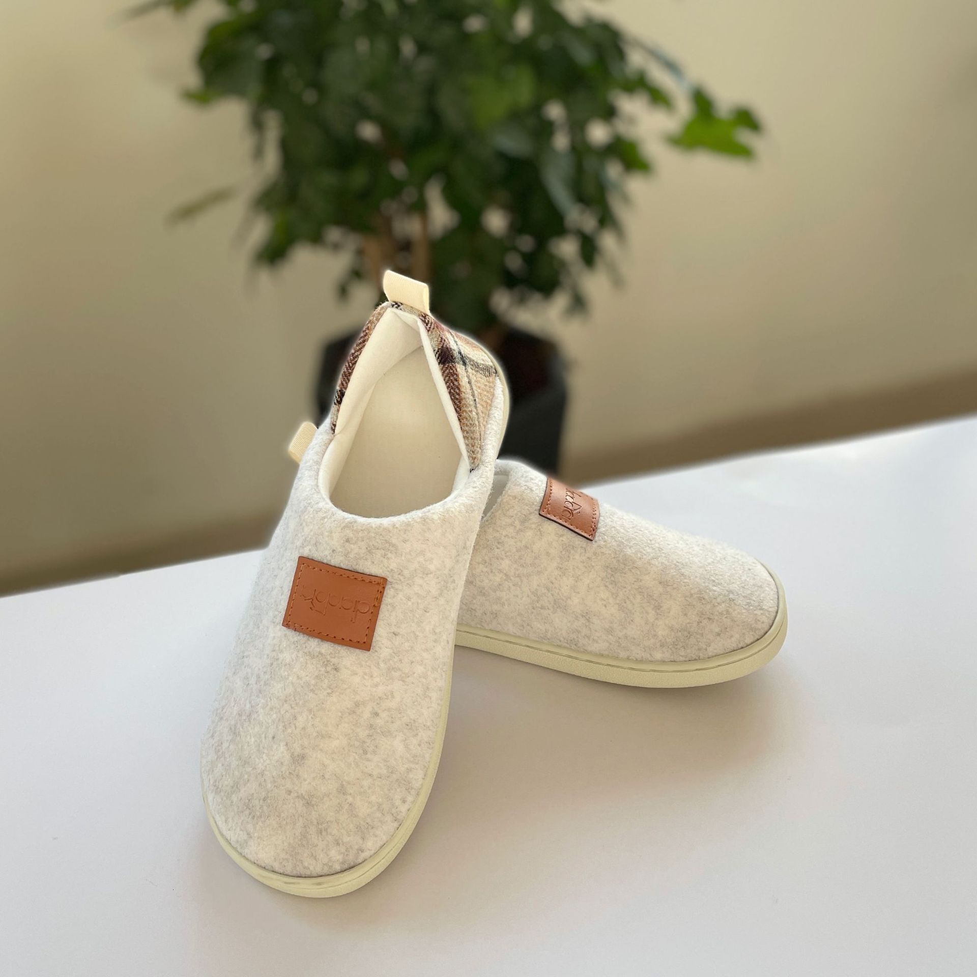 Felt Maternity Cotton Elderly Shoes Warm Breathable Men's Slippers Indoor and Outdoor Dual-use Four Seasons Style ddmymarket