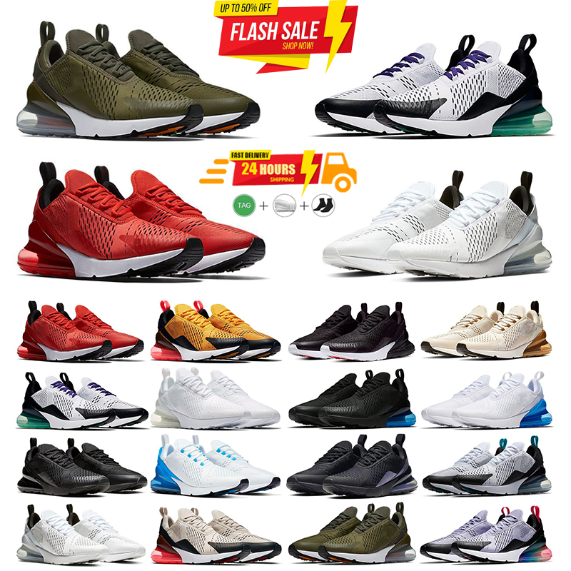 Mens 270 Running Shoes 270s men triple white gum barely rose 270c women Throwback Future metallic gold midnight navy volt habanero red hot punch Sneakers