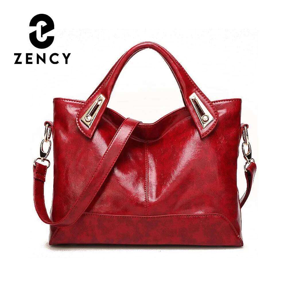 Zency Soft Artificial Leather Handbag Elegant Design Women's Messenger Bags Large Capacity Shoulder Crossbody Bag
