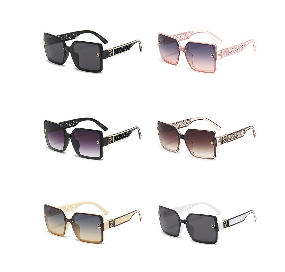 Designer Sunglasses For Men Women Luxury Polarized Square Frame Sunglasses Fashion UV400 Protection Sunglasses Goggle Pilot Eyewear P3001