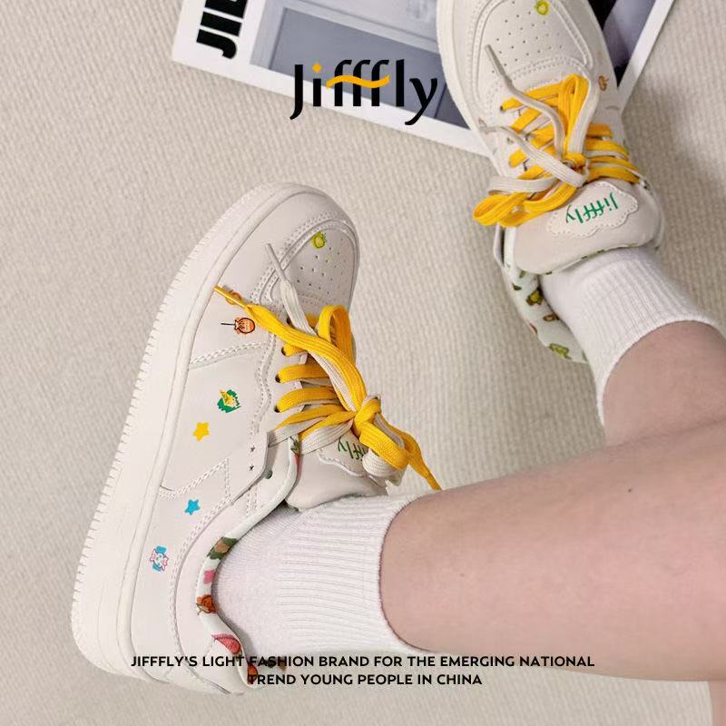 Jifffly women's shoes 2025 autumn and winter campus style students all-match ins trend sports shoes increase height thick bottom to show leg leng