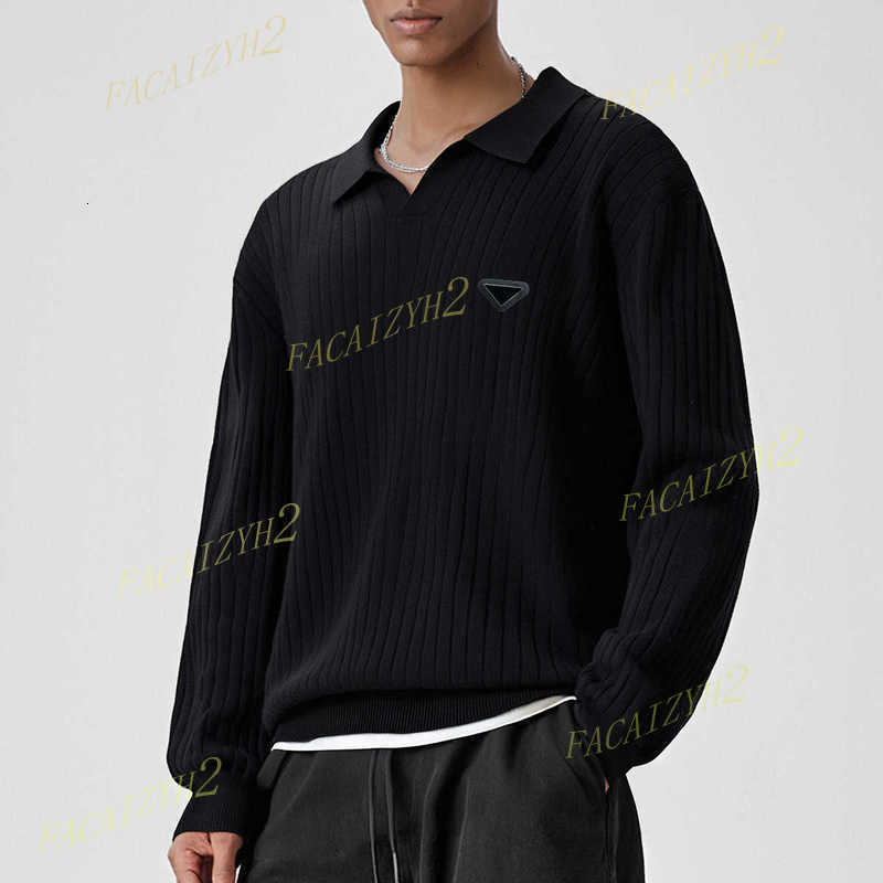 Men's Sweaters Designer Men Striped V-Neck Knitted Sweater Men Autumn and Winter Warm Base Layer 7BS2 7BS2