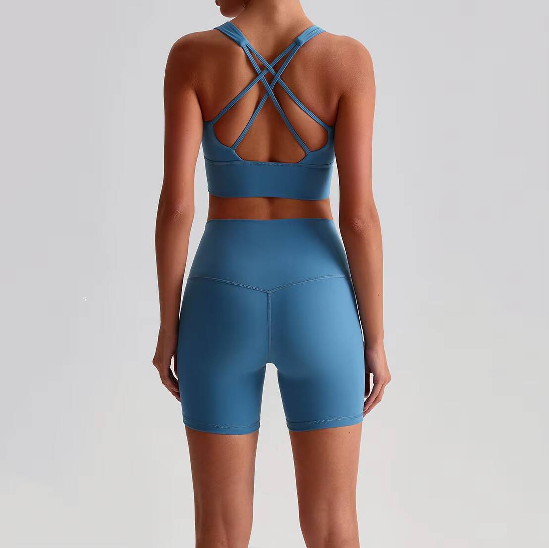 Womens Soft Compression Quick Dry Lightweight Yoga Shorts Bra Set XS Quick Dry Breathable Seamless Print Spandex Active Fitness