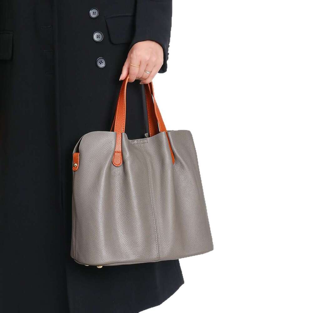 designer bag Luxury bag Tote Commuter Large Capacity Top Layer Cowhide High-end Feel Crossbody Handbag Genuine Leather Women's Bag