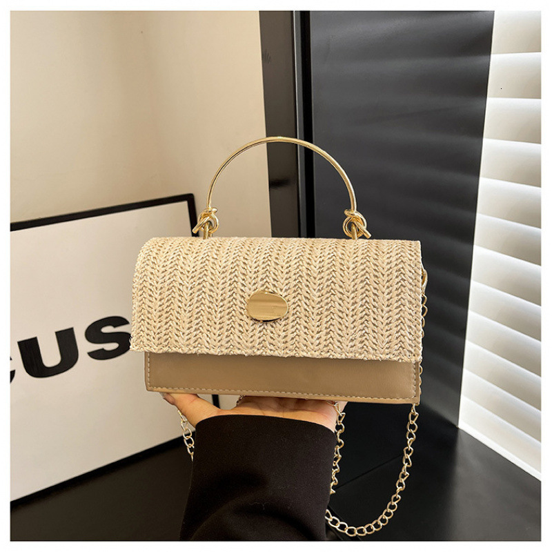 New women's shoulder bag chain woven handbag 2025 designer fashion crossbody bag