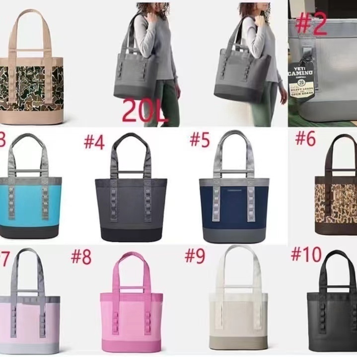 Camino 20L Tote bag Lunch box bag cooling travel bag cooler bag Beach waterproof fishing Tote bag large outdoor waterproof portable travel lunch bag