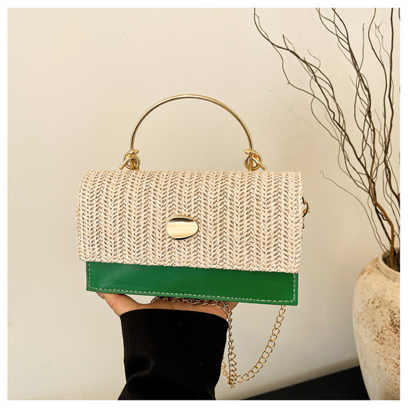 New women's shoulder bag chain woven handbag 2025 designer fashion crossbody bag