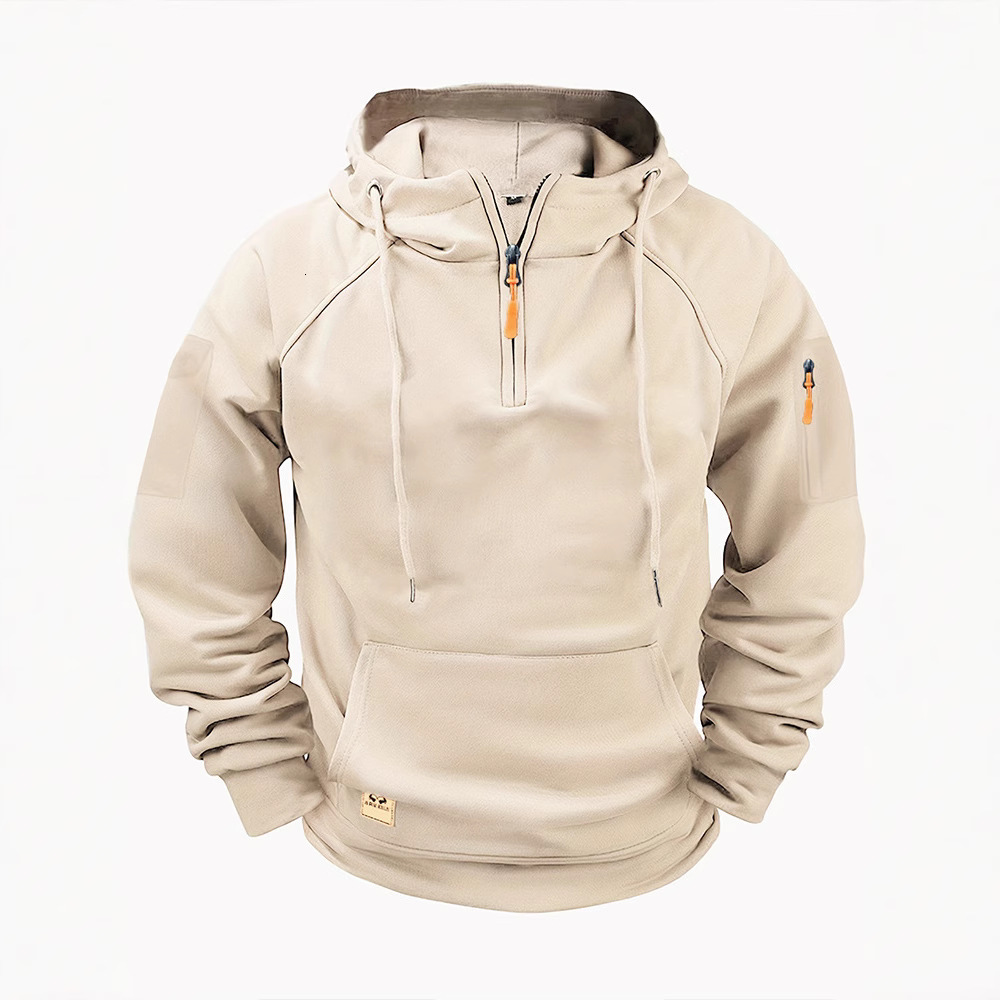 Designer Clothing 2025 Cross-border Spring And Autumn Men's Hoodie With Arm Zipper And Multiple Luxury Hoodie Pockets Pullover Sweatshirt Sports 