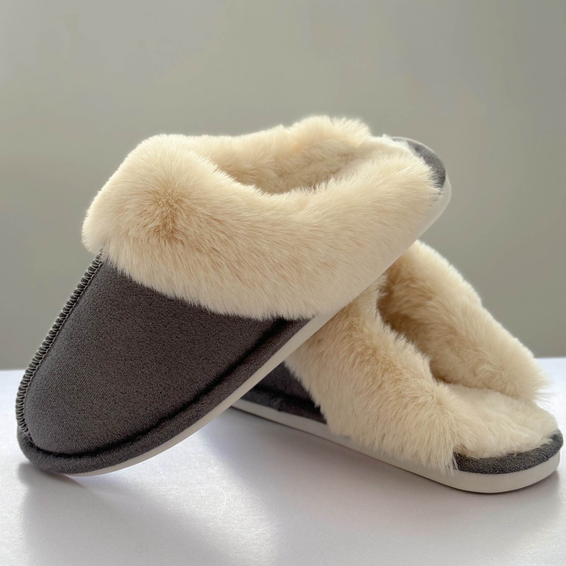 Large Opening Home for Men and Women Indoor Outdoor Warm Cotton Slippers ddmymarket