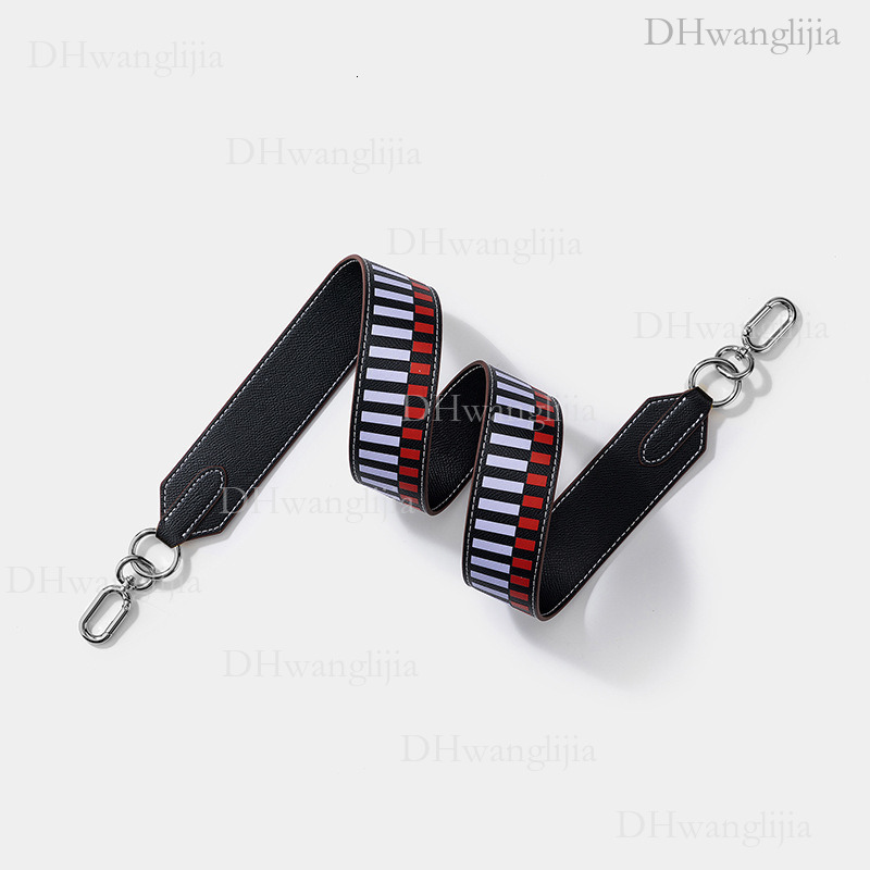 DH Luggage Accessories Women's Striped Print Color-Block Wide Shoulder Kelly Evelyn Modified Bag Strap Same Style