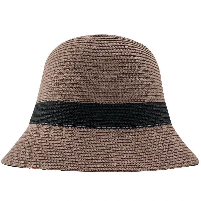 Summer Fashion women Straw Hat Lady Summer Sun Hat Visor cap Panama Style Bucket Cap Strawhat Beach Hat Outdoor girl cap 250919