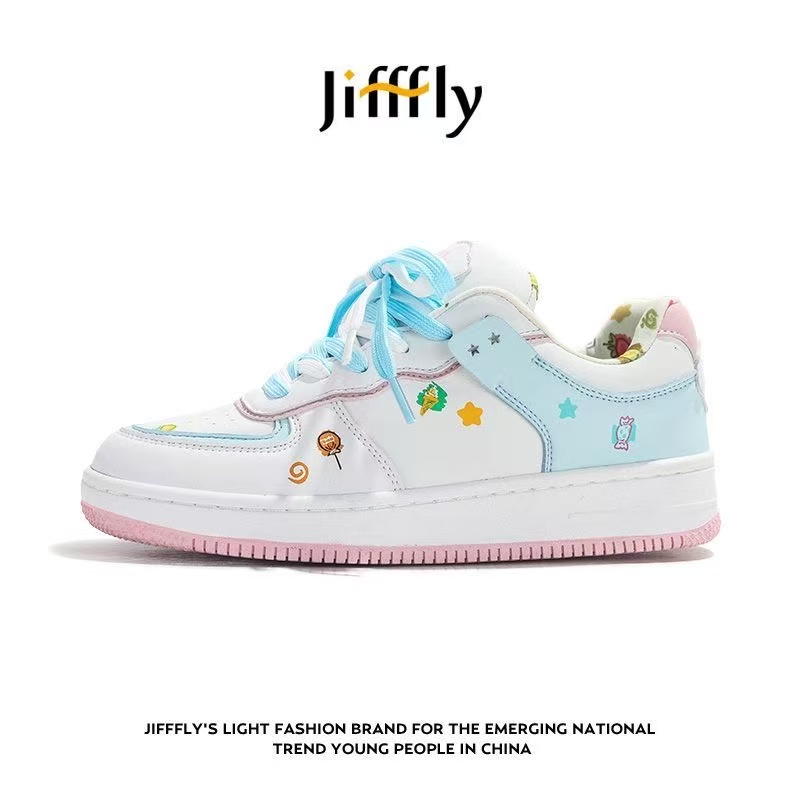 Jifffly women's shoes 2025 autumn and winter campus style students all-match ins trend sports shoes increase height thick bottom to show leg leng