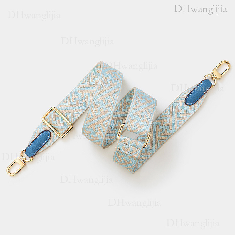 DH Luggage Accessories Live Broadcast Special Snowflake Pattern Adjustable Length Wide Windbox Single Shoulder Crossbody Bag Strap