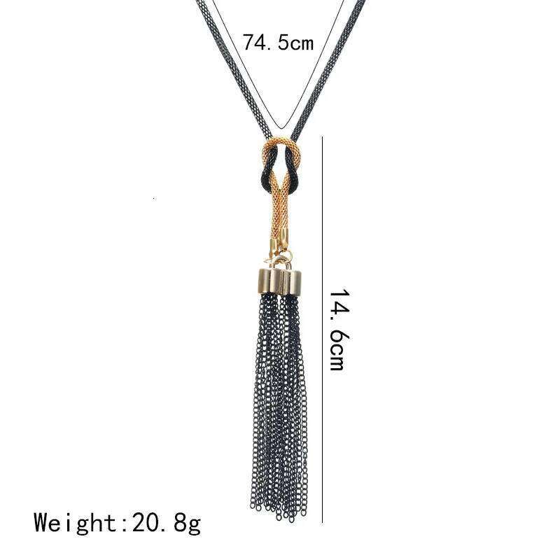 New Arrival Female Pendant Tassel Long Winter Sweater Chain Necklace for Women Necklaces Wholesale Sales Collar