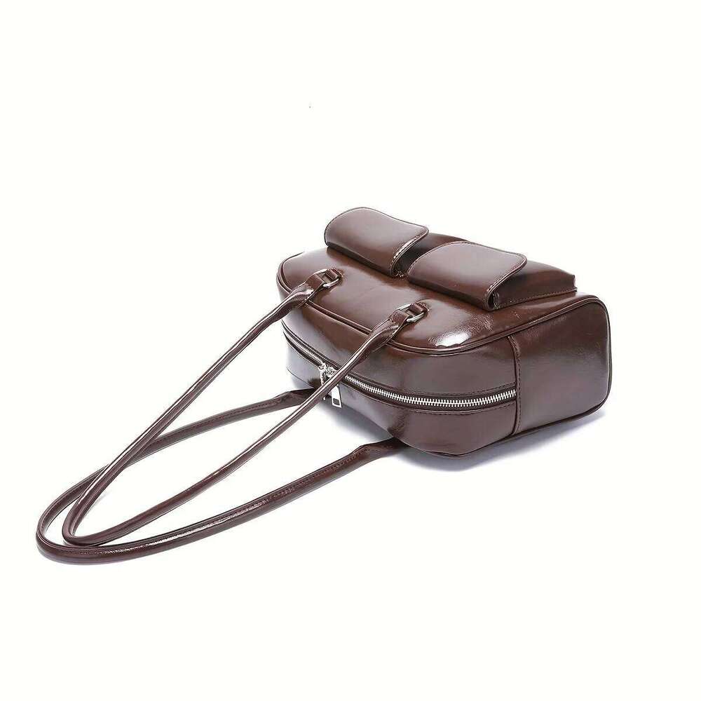 Fashion Armpit High- Value Versatile Handbag Niche Design Women Tote Shoulder Bag, Retro Pu Leather Purses and Handbags