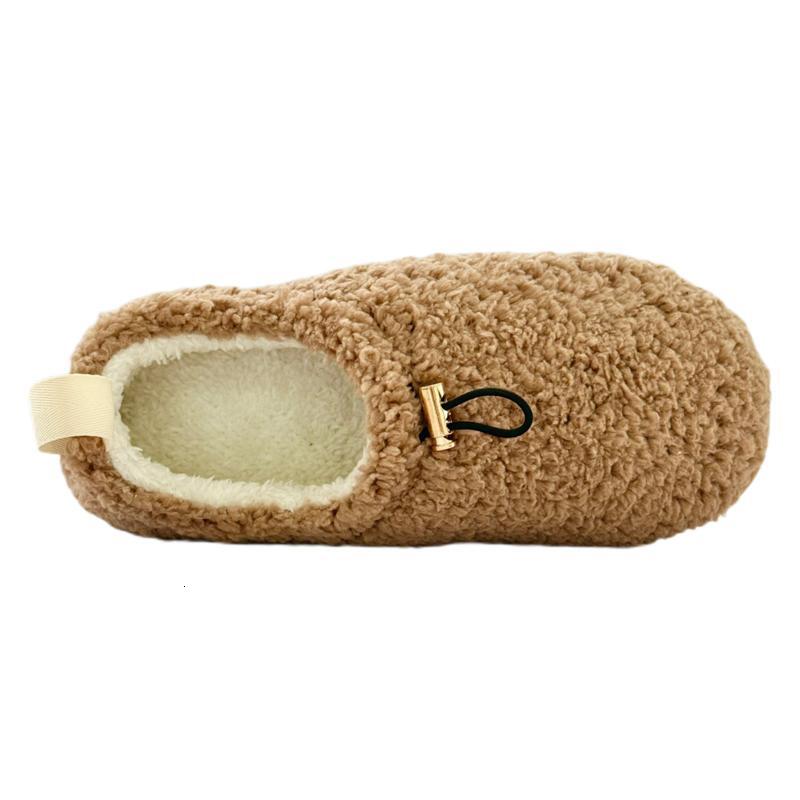 Slippers with Teddy Rope Buckle, Adjustable Full Coverage, Autumn and Winter Cotton Shoes for Outdoor Wear ddmymarket