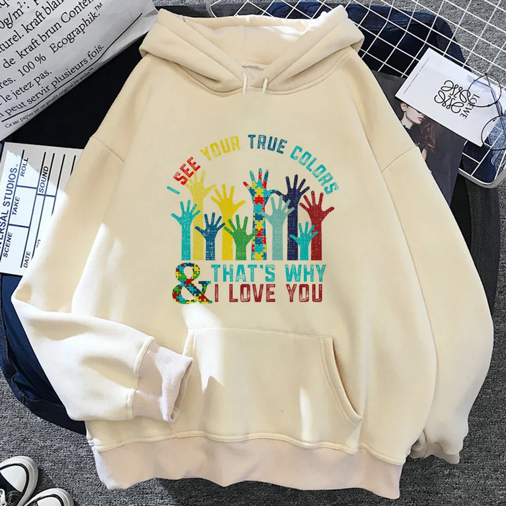 Autism hoodie comfortable graphic streetwear trendy women sweatshirts hoddie funny harajuku 250811m