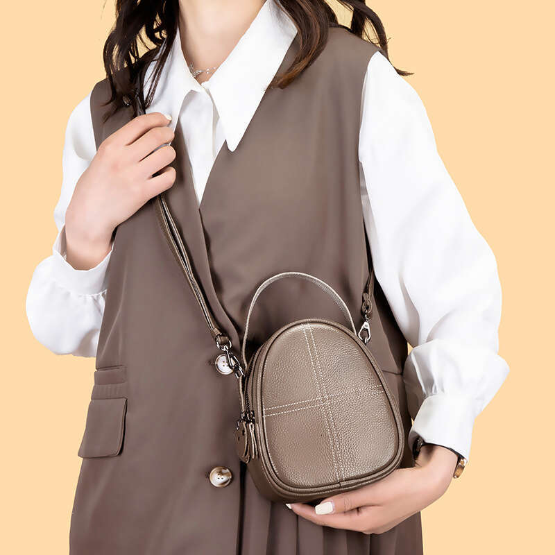 designer bag Luxury bag Single Shoulder Crossbody Small for Women, Simple Shell Top Layer Cowhide Bag, Fashionable Versatile Multi-layer Women's 