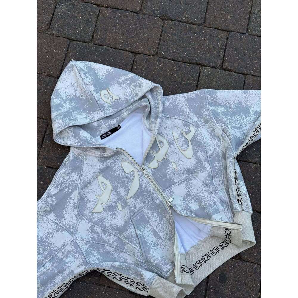 2025 New Camouflage Letter Spring Unisex Street Loose Fashion Pullover Sweatshirt