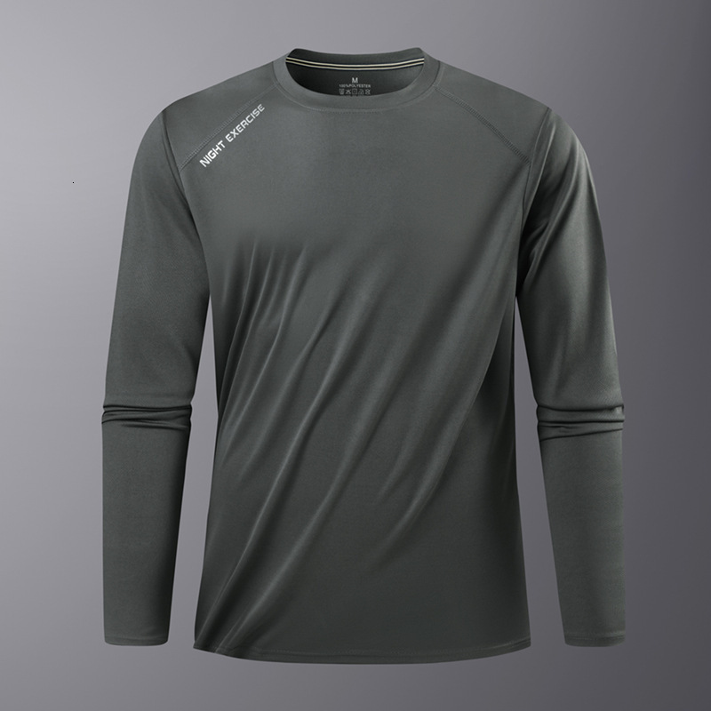 Quick-Dry T-Shirt for Men, Sports Casual 2025 New Autumn Winter Running Fitness Top, Round Neck Base Shirt, Breathable