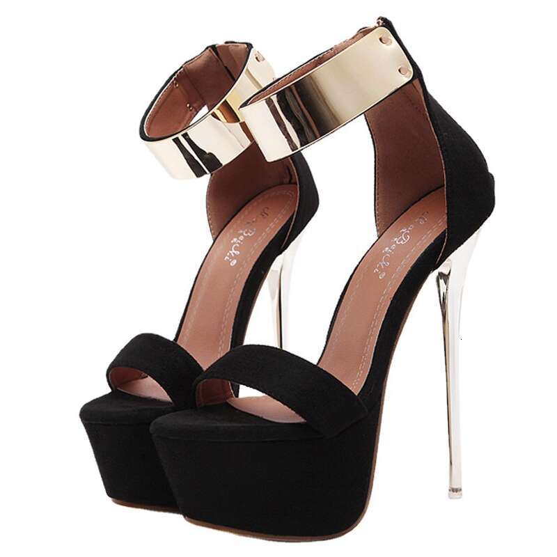 High Summer Waterproof Platform Nightclub Banquet Women's Shoes With Large Size Slim Heels Sandals