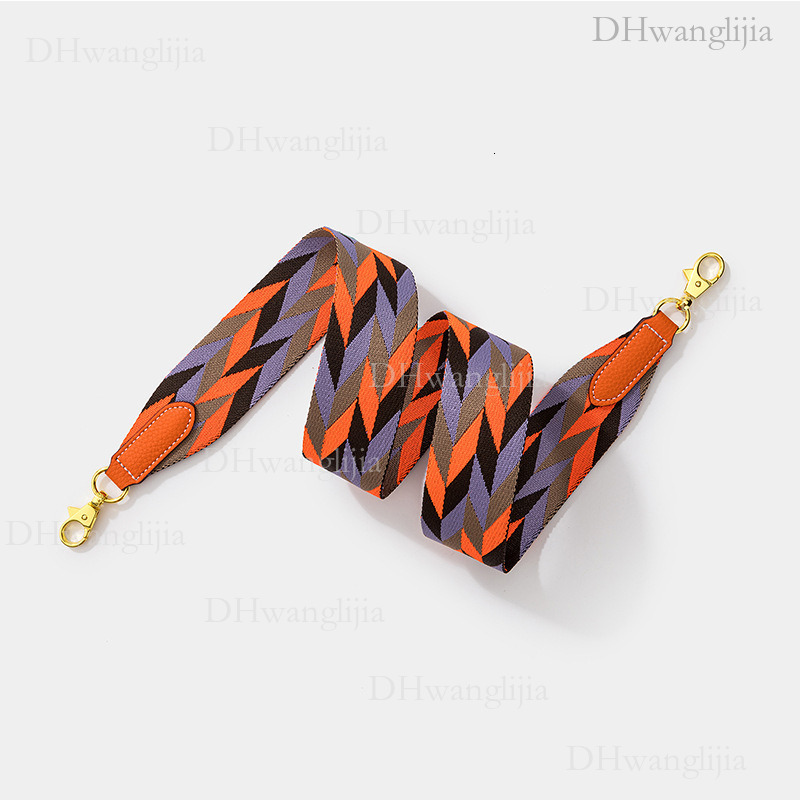 DH Luggage Accessories DH Luggage Accessories New Style Wide Shoulder Diamond Grid Woven Kelly Evelyn Replacement Modified Bag Strap Trendy