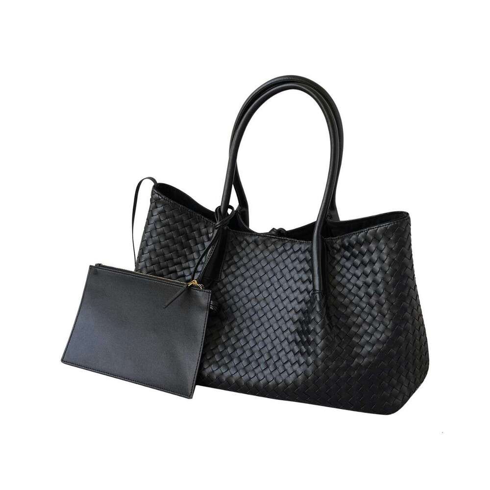 designer bag Luxury bag Genuine Leather Women's Handwoven Large Capacity Casual Commuter Tote Handheld Shoulder Crossbody Bucket Bag