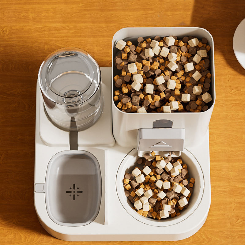 and Food Integrated Automatic Feeder Dog Bowl Cat Basin 2-in-1 Water Dispenser Pet Supplies